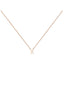 Colgante de oro rosa de 9K con inicial R