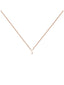Colgante de oro rosa de 9K con inicial S