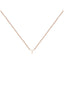 Colgante de oro rosa de 9K con inicial T