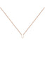 Colgante de oro rosa de 9K con inicial U