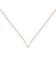 Colgante de oro rosa de 9K con inicial W