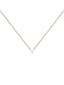 Colgante de oro rosa de 9K con inicial Y