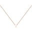 Colgante de oro rosa de 9K con inicial Z