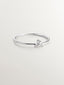 Anillo de oro blanco de 18K con diamantes