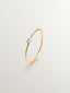 Anillo solitario de oro amarillo de 18K con diamante de 0,048cts