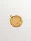 Large customizable charm in 925 silver plated in 18K yellow gold