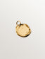 Charm personalizable pequeño de plata 925 bañada en oro amarillo de 18K