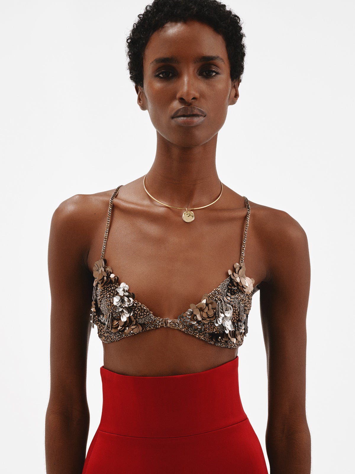 Charm personalizable pequeño de plata 925 bañada en oro amarillo de 18K