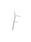 Charm de plata 925 con inicial F