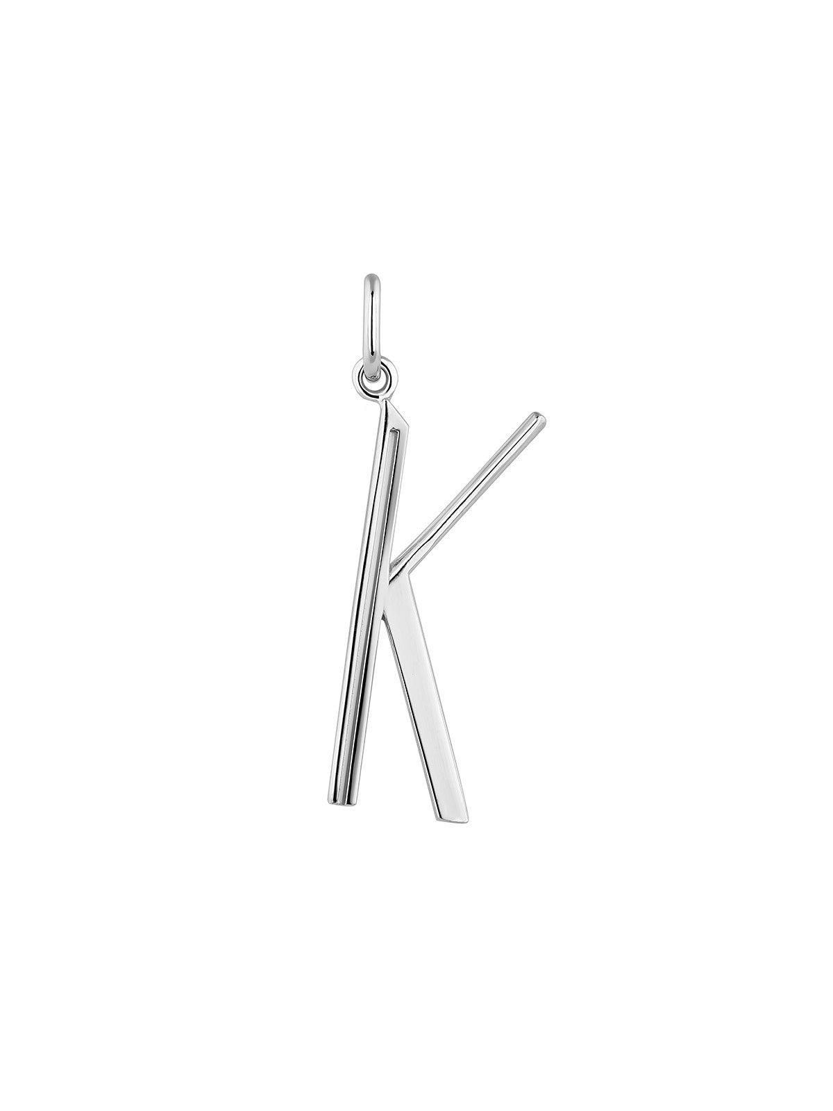 Charm de plata 925 con inicial K