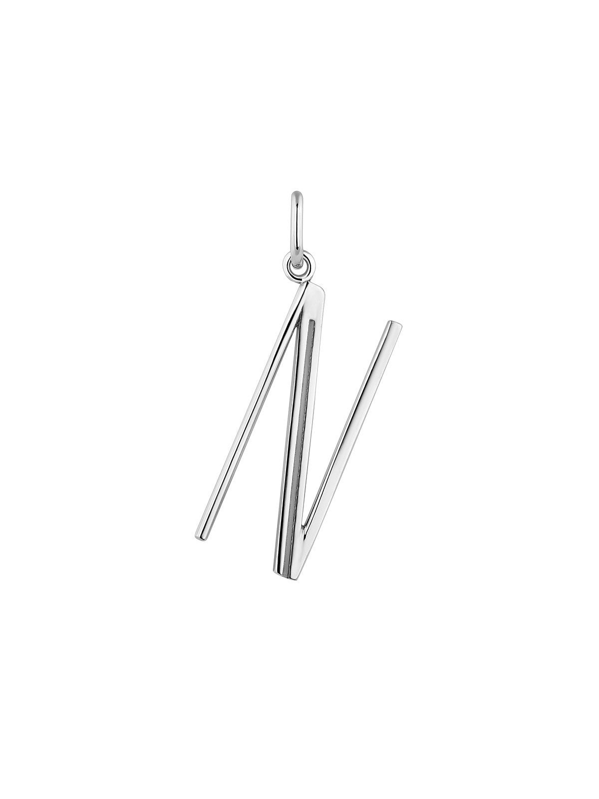Charm de plata 925 con inicial N
