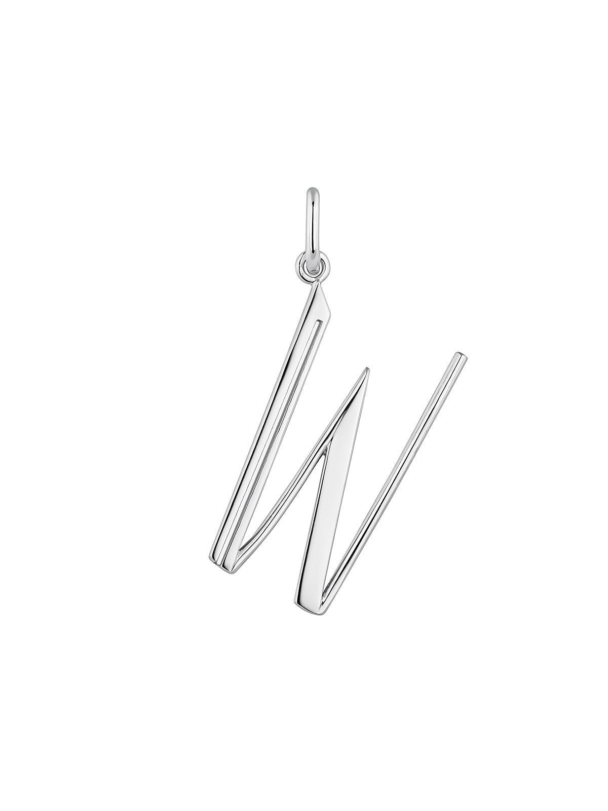 Charm de plata 925 con inicial W