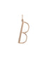 Charm de plata 925 bañada en oro rosa de 18K con inicial B