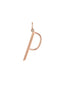 Charm de plata 925 bañada en oro rosa de 18K con inicial P