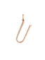 Charm de plata 925 bañada en oro rosa de 18K con inicial U