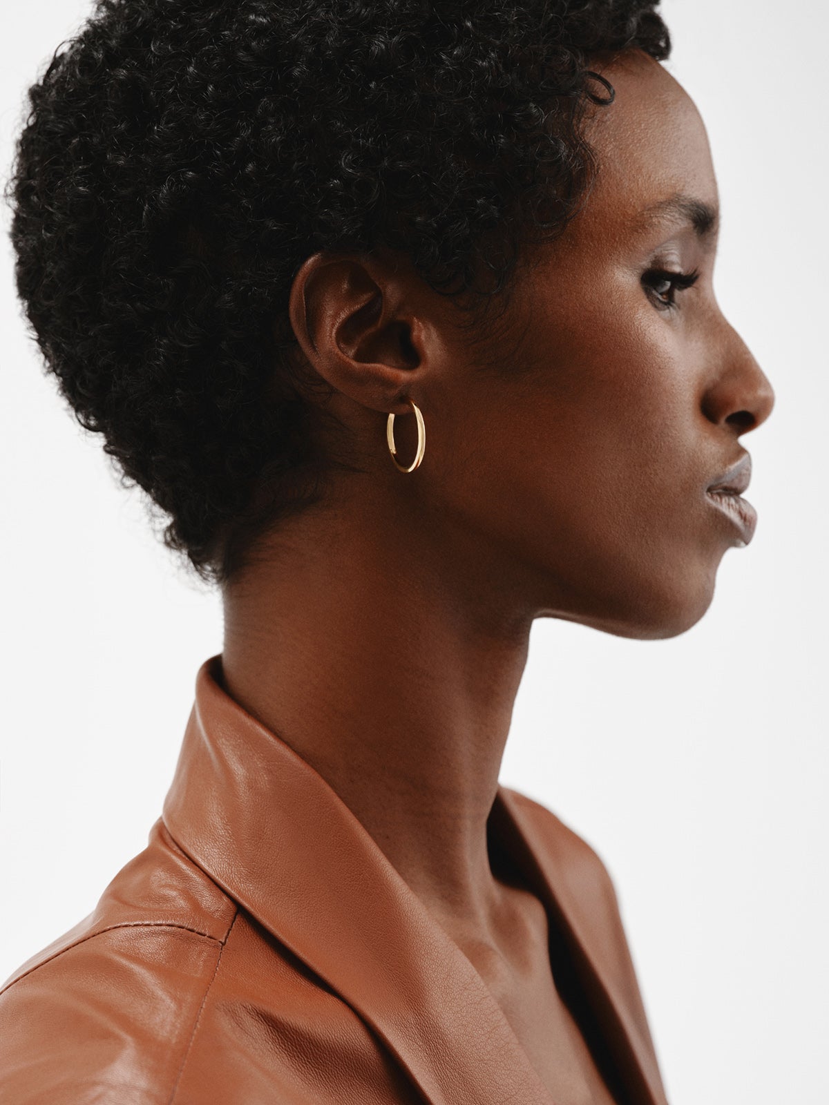 Pendientes de aro medianos de plata 925 bañada en oro amarillo de 18K