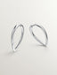 Pendientes de aro grandes de plata 925 con forma de gota