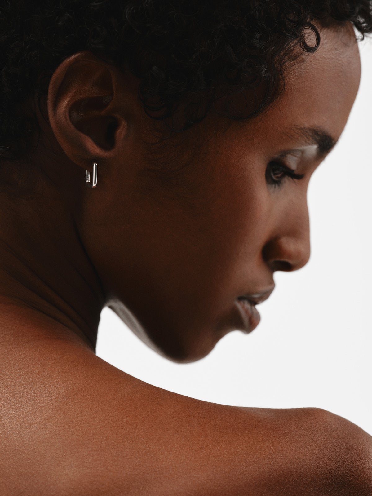 Pendientes de aro cuadrados de plata 925