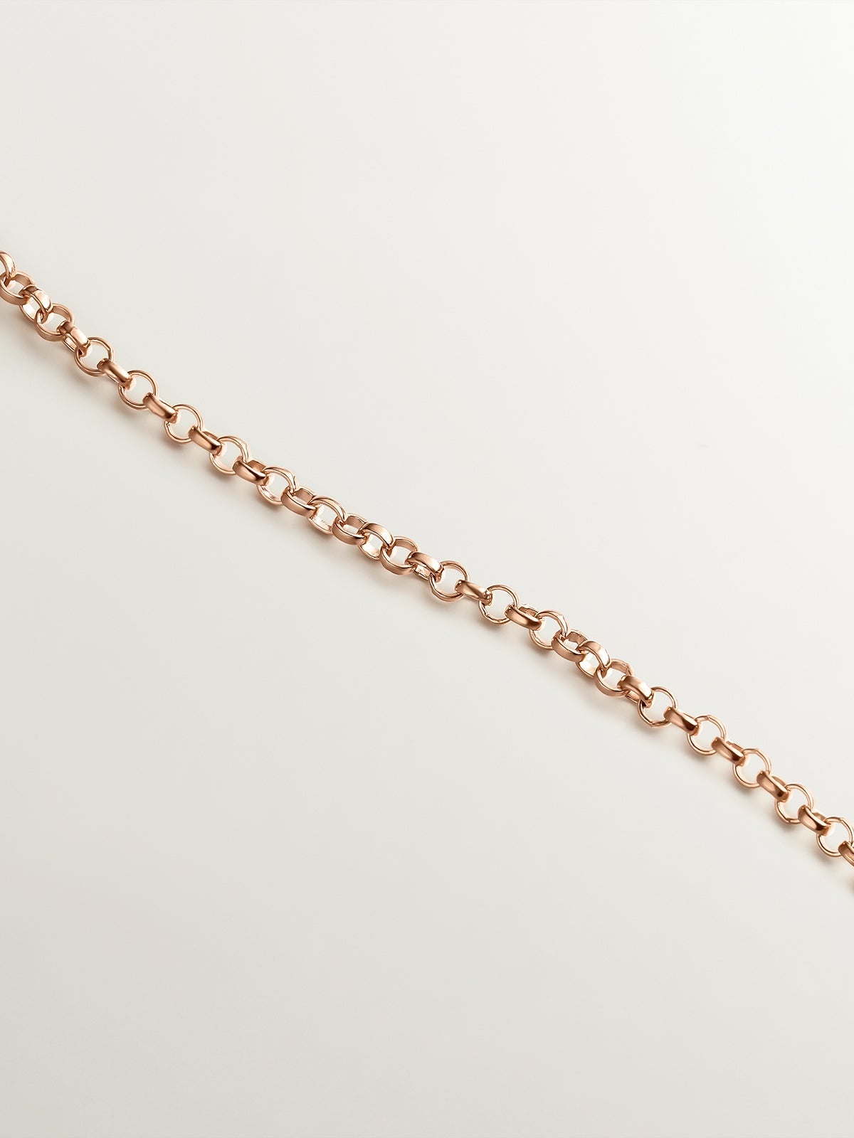 Colgante de plata 925 bañada en oro rosa de 18K con topacios azul london y blancos