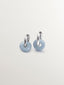 Pendientes de plata 925 con angelita azul