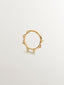 Piercing daith de aro de oro amarillo de 18K con pinchos