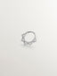 Piercing daith en oro blanco de 18K y diamantes