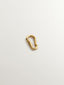 Charm mosquetón de plata 925 bañada en oro amarillo de 18K