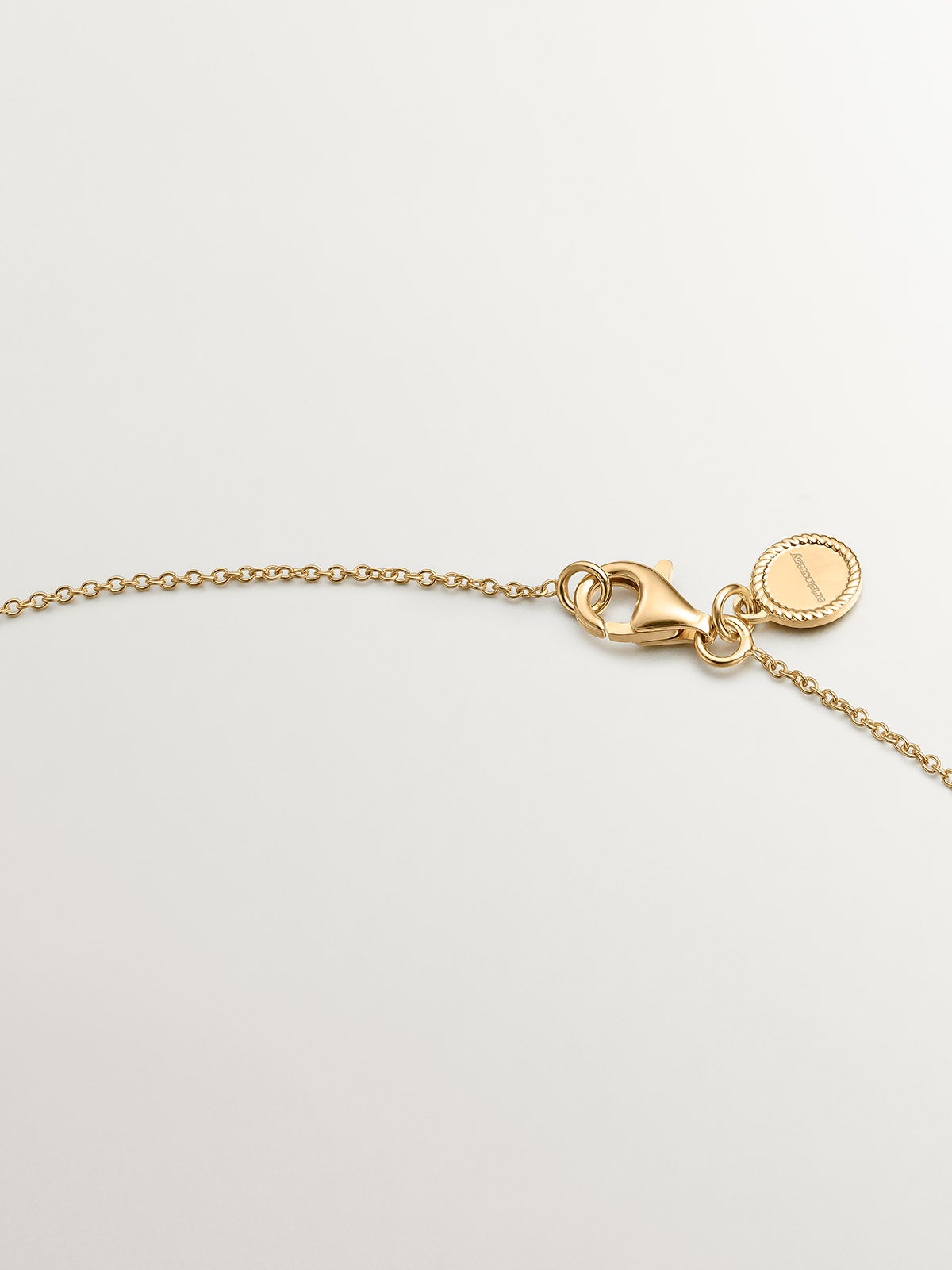 Colgante de plata 925 bañada en oro amarillo de 18K con ojo