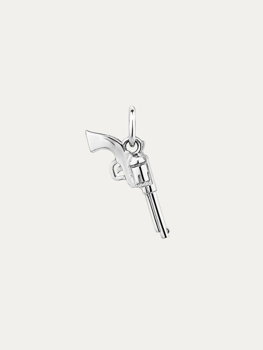 Charm de plata 925 con forma de pistola