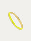 Anillo de oro amarillo de 9K con esmalte amarillo