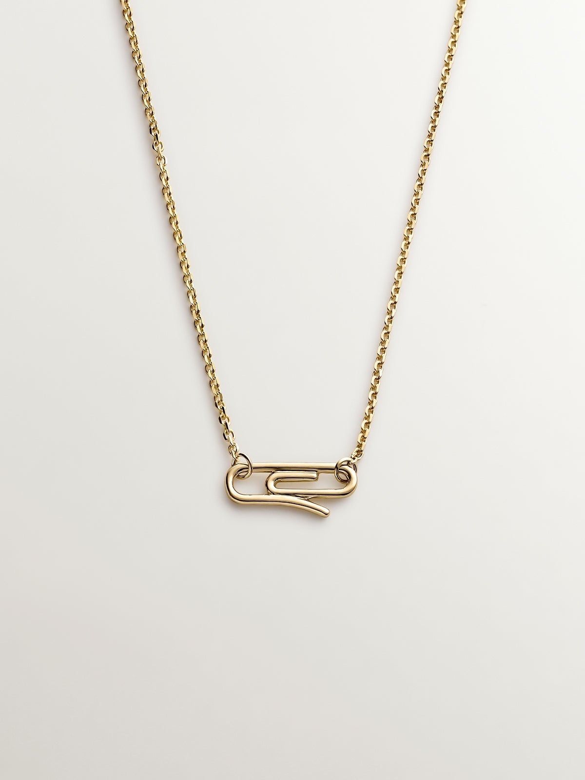 Colgante de oro amarillo de 9K con clip