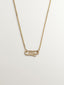 Colgante de oro amarillo de 9K con clip