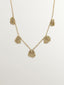 Collar de oro amarillo de 9K con pompones de cadena