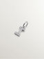 Charm de plata 925 y topacios blancos inicial I