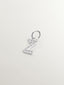 Charm de plata 925 y topacios blancos inicial Z