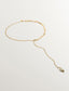 Collar de eslabones ajustable de plata 925 bañada en oro amarillo de 18K con esmalte multicolor y números
