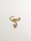 Pendiente earcuff de oro amarillo de 18K con diamante ISI2 con forma de camaleón