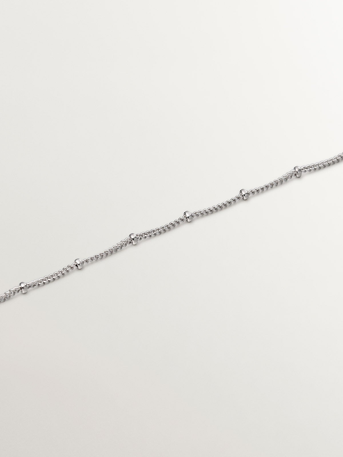 Pulsera de cadena con bolitas de plata 925