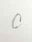 Anillo de plata 925 con topacios blancos