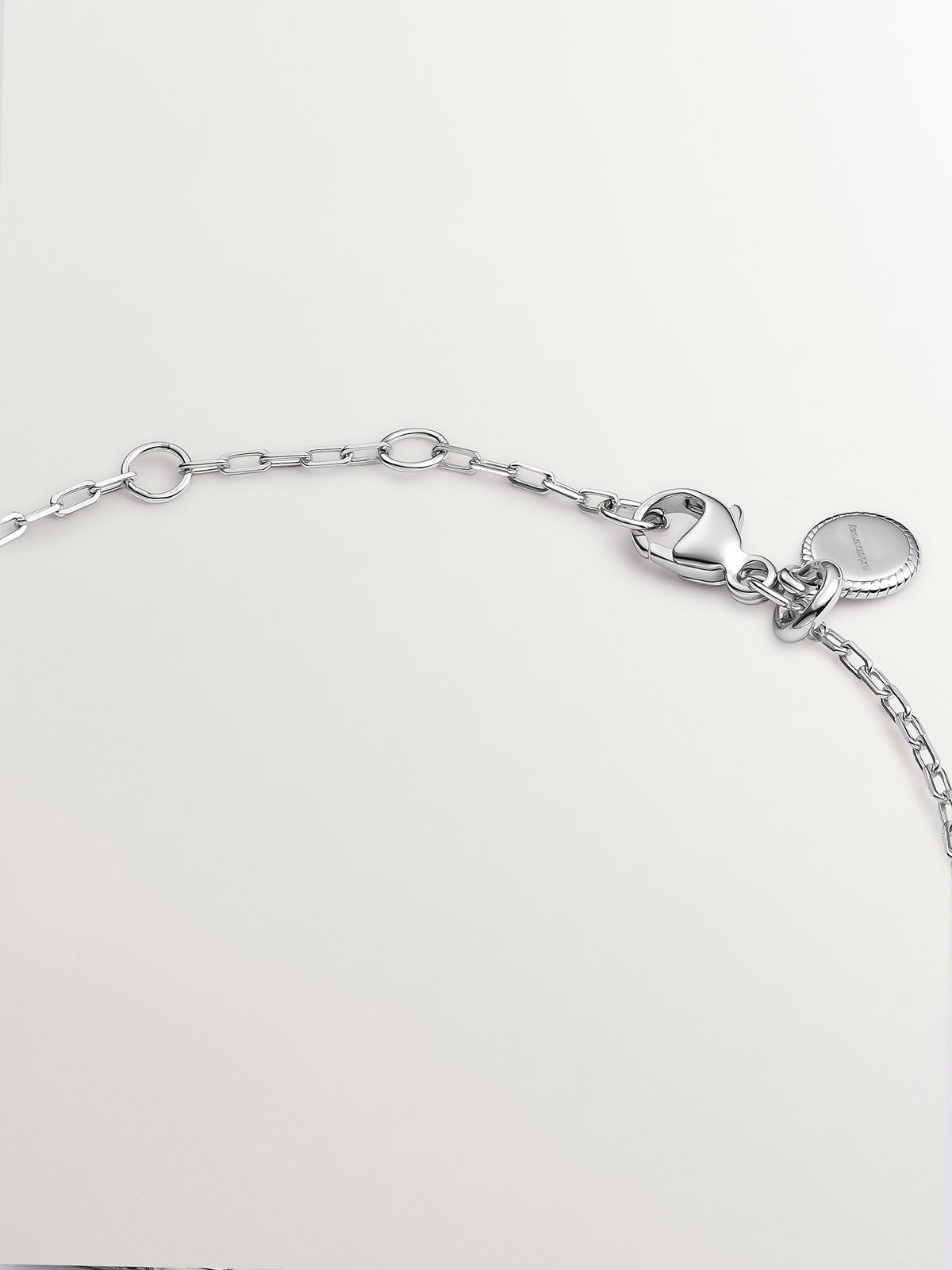 Pulsera de plata 925 con espinelas negras