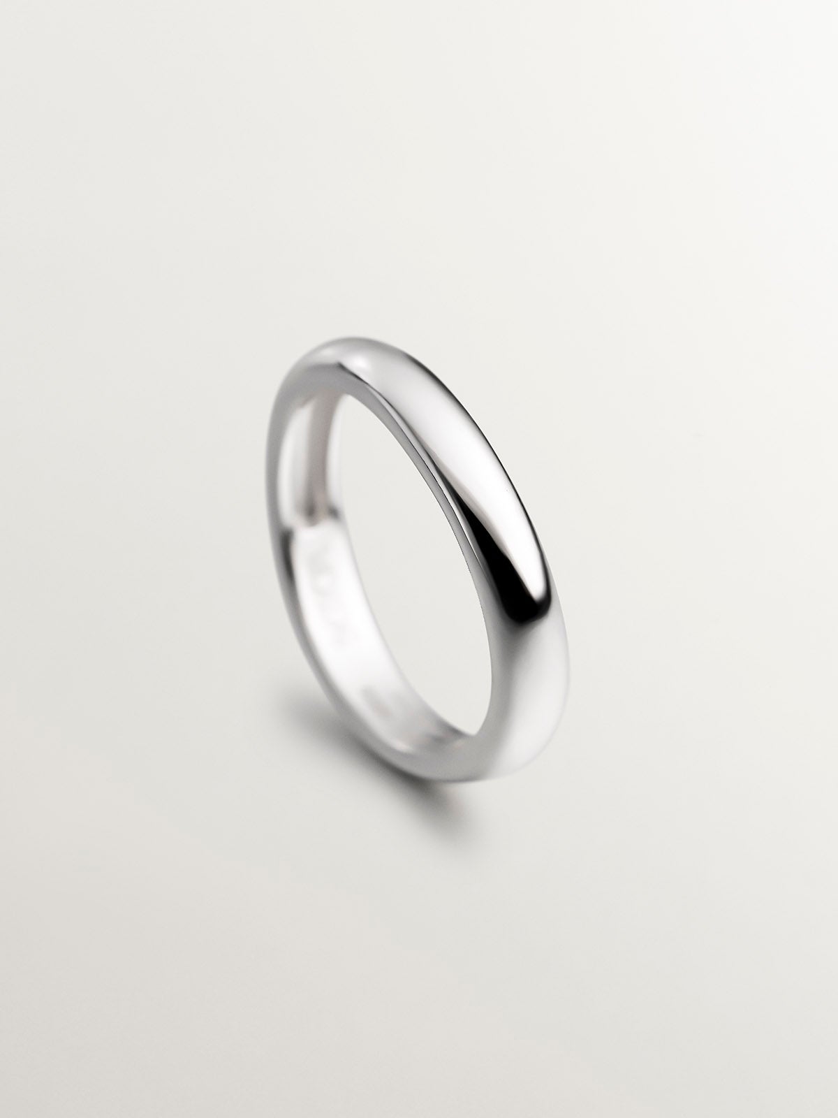 Anillo liso de plata 925