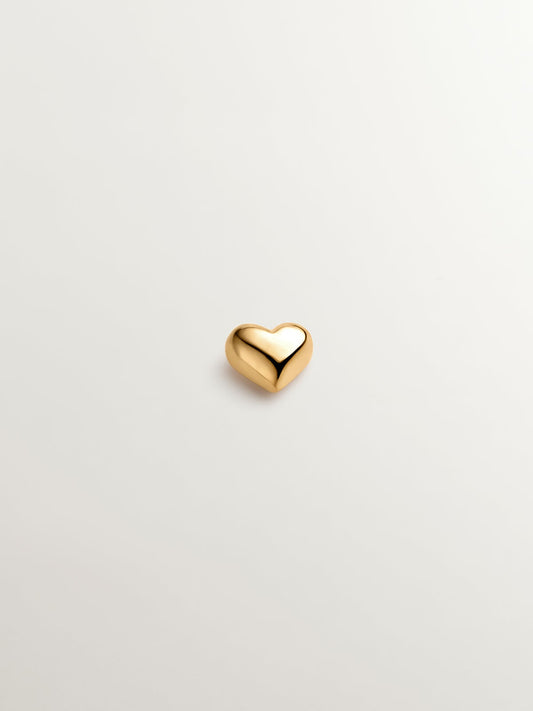Piercing de oro amarillo de 18K con forma de corazón