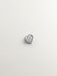 18K white gold heart-shaped piercing with 0.3 ct diamonds