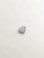 Pendiente individual de oro blanco de 18K con diamantes 0,3 cts