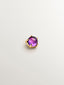 Piercing de oro amarillo de 18K con amatista morada