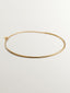 Collar rígido de plata 925 bañada en oro amarillo de 18K