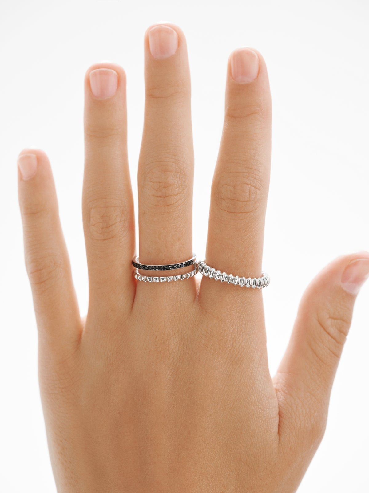 Anillo de plata 925 con relieve