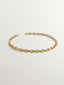 Collar de eslabones forza 45 cm de plata 925 bañada en oro amarillo de 18K
