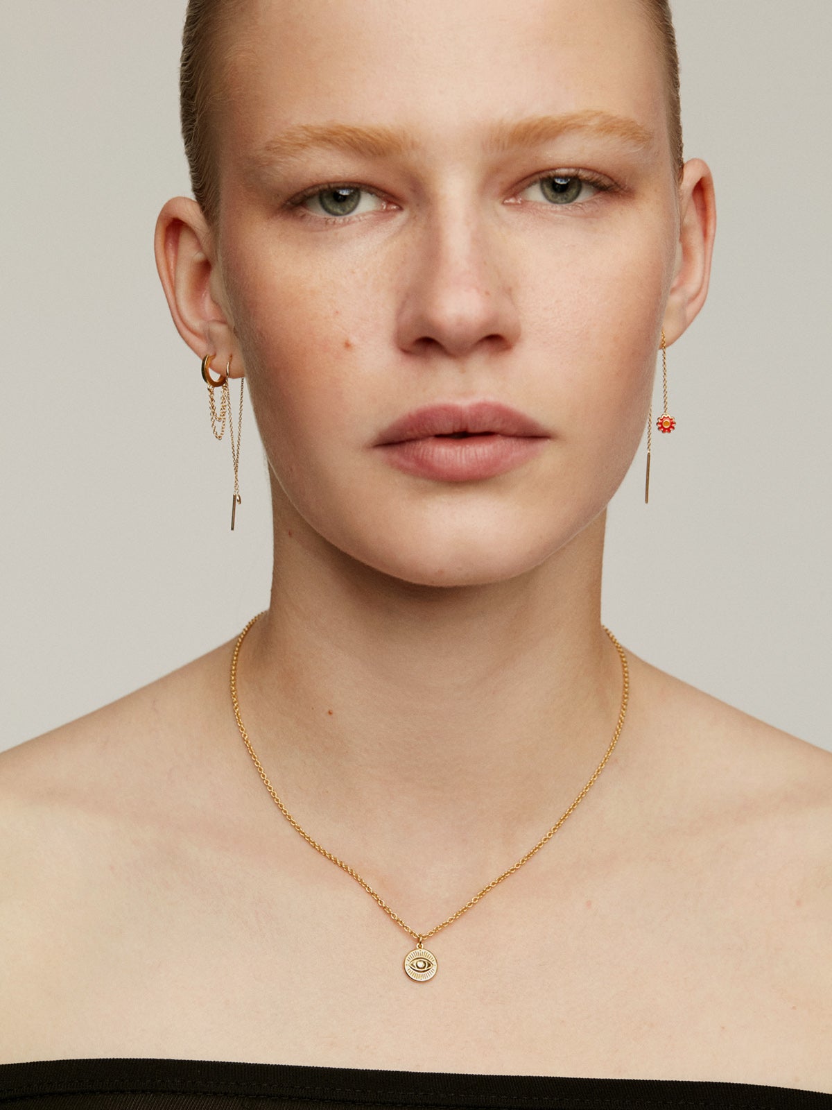 Collar de plata bañada en oro de 18kt de la Colección RUSH