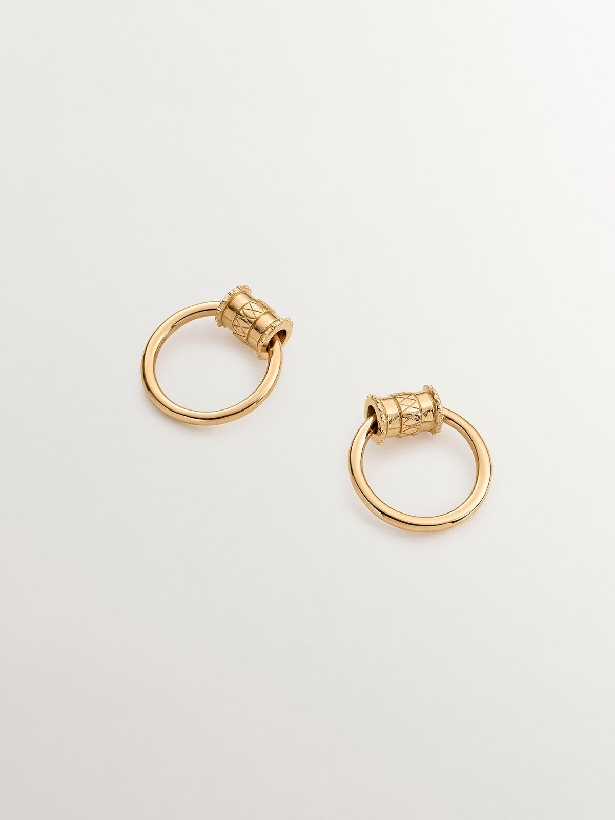 Pendiente de plata 925 bañada en oro amarillo de 18K